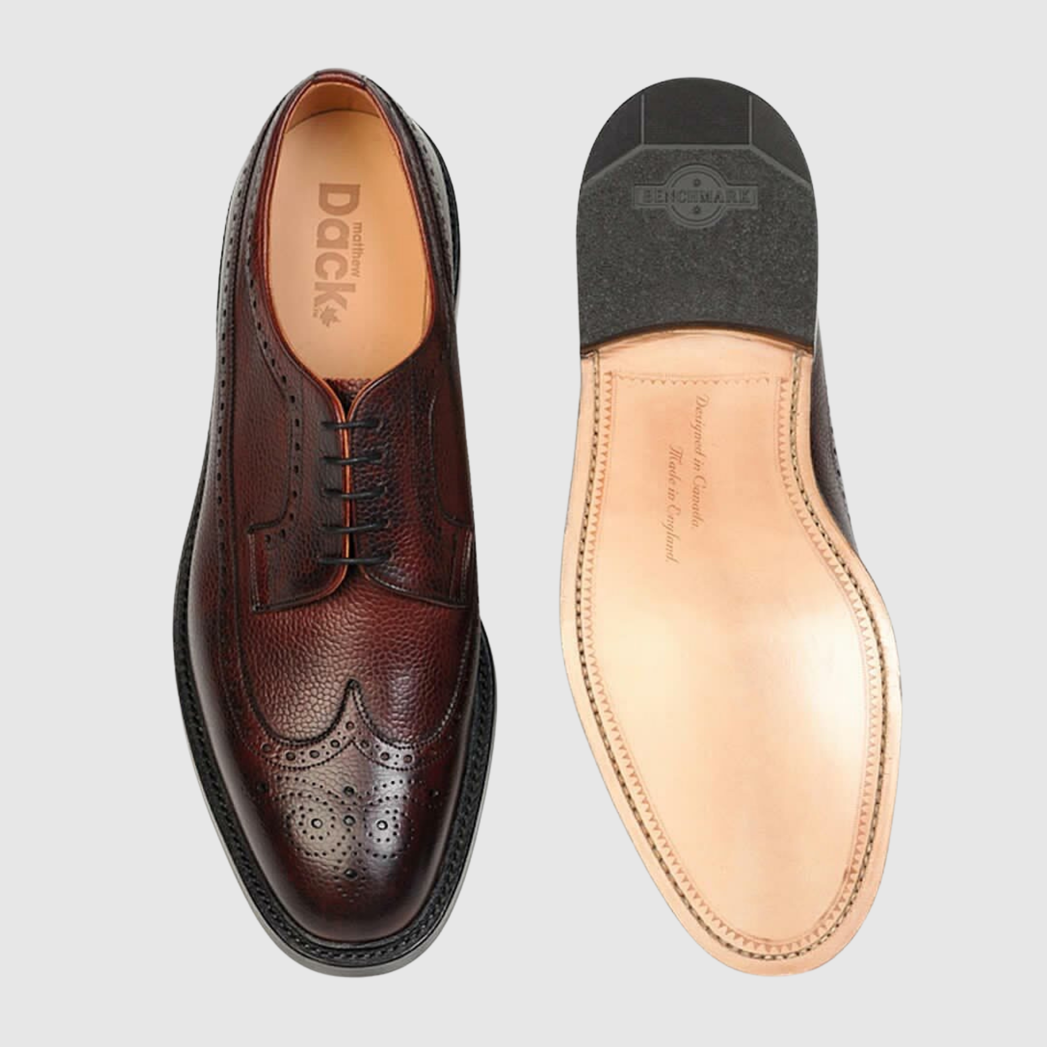 Dack File Dufferin - Burgundy Country Calf – Dack's Shoes